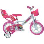 Roze Dino Bikes Kinderfietsen  in 12 inch voor Meisjes 