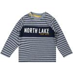 Marine-blauwe Polyester Dirkje Gestreepte Kinder T-shirt lange mouwen voor Babies 
