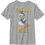 Disney Characters Donald Duck Boy's Crew Tee, Athletic Heather, Large, Athletic Heather, L
