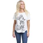 Witte Duckstad Minnie Mouse T-shirts met ronde hals  in maat XS met motief van Muis voor Dames 