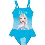 Turquoise Frozen Elsa Kinder badpakken  in maat 134 1 stuk voor Meisjes 