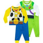 Disney Jongens Toy Story Pyjama 2 pak Buzz Lightyear en Woody Kids PJ's Veelkleurig 110