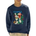 Disney Kerst Donald Duck als Santa Kid's Sweatshirt - blauw - L