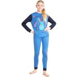 Disney Lilo en Stitch pyjama voor meisjes, lang, kinderpyjama voor meisjes van 6 tot 14 jaar, in tweedelige set, blauw, 9-10 Jaren