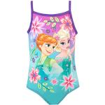Paarse Frozen Elsa Bloemen Kinder badpakken  in maat 110 voor Meisjes 