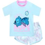 Disney Meisjes Lilo en Stitch Pyjama Tie Dye Korte Pyjama Set Blauw 140