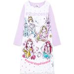 Disney Nachthemd voor meisjes, zacht, ademend, lange of korte mouwen, nachthemd voor meisjes, Lila Prinsessen, 3-4 jaar