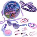 Disney Handtas voor meisjes, schoudertas met haaraccessoires en zonnebril, cadeaus voor meisjes, Paars/Roze Encanto, Eén maat