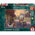 Schmidt Spiele 59690 Thomas Kinkade: Disney Aristocats (1000pc) Jigsaw Puzzle, Colourful