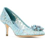 Blauwe Dolce & Gabbana Lage hak pumps  in maat 37 met Instap voor Dames 