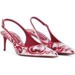 Roze Kalfsleren Dolce & Gabbana Lage hak pumps  in maat 37 met Gespsluiting voor Dames 