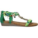 Groene Imitatie leren Dolcis Sleehak sandalen  voor de Zomer Sleehakken  in maat 37 voor Dames 