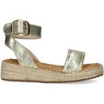 Gouden Synthetische Dolcis Sleehak sandalen  voor de Zomer Sleehakken  in maat 37 voor Dames 