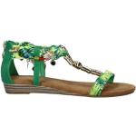 Groene Imitatie leren Dolcis Platte sandalen  in 40 met Hakhoogte tot 3cm met Ritssluitingen in de Sale voor Dames 