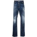 Marine-blauwe DSQUARED2 Straight jeans  in maat XS in de Sale voor Heren 