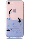Doorzichtig iPhone 7 8 SE 2020 SE 2022 TPU pinguin hoesje transparant case