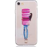 Roze Siliconen iPhone 8 hoesjes type: Hardcase voor Meisjes 