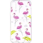 Roze Kunststof iPhone X hoesjes met motief van Flamingo 