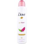 Dove Go Fresh Deodorant Sprays met Granaatappel 
