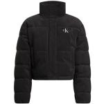 Zwarte Corduroy Calvin Klein Gewatteerde Donzen jas  in maat L in de Sale voor Dames 