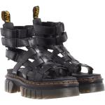 Zwarte Rubberen Waterdicht Dr. Martens Gladiator sandalen voor Dames 