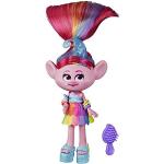 DreamWorks Trolls Glam Poppy modepop met jurk, schoenen en meer, geïnspireerd op de film Trolls World Tour, speelgoed voor meisjes vanaf 4 jaar
