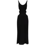 Casual Zwarte Zijden Chloé Mouwloze jurken Ronde hals  in maat M Midi / Kuitlang in de Sale voor Dames 