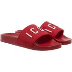 Rode Rubberen Waterdicht DSQUARED2 Sandalen met Instap voor Dames 
