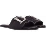 Zwarte Rubberen DSQUARED2 Platte sandalen met Edelstenen voor Dames 
