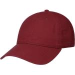 Bordeaux-rode Stetson Baseball caps  voor de Zomer  in maat S 54 voor Dames 