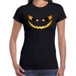 Zwarte T-shirts met opdruk  voor een Stappen / uitgaan / feest met motief van Halloween voor Dames 
