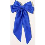 Marine-blauwe Satijnen Haarklemmen  voor een Bruiloft met Strikken Sustainable voor Dames 
