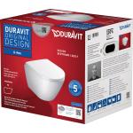 Duravit D-Neo compact en randloos hangtoilet met toiletbril 37x48x40cm wit