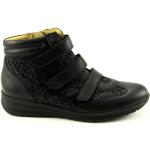 Zwarte Durea Klittenband schoenen met Klittenbandsluitingen voor Dames 