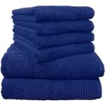 Dyckhoff 0410996445 handdoekenset "Brillant", 2 badhanddoeken/douchehanddoeken 70 x 140 cm en 4 handdoeken 50 x 100 cm, 6-delig, blauw