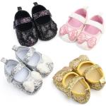 Roze Imitatie leren Antislip Platte sandalen  voor de Zomer met Sequins Sustainable voor Babies 