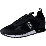 EA7 Black & White Lace Up Sneakers Heren