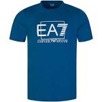 Blauwe EA7 T-shirts met ronde hals Ronde hals  in maat L voor Heren 