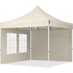 TOOLPORT Easy up Partytent 3x3m Hoogwaardig polyester 700 crème