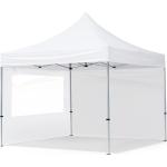 TOOLPORT Easy up Partytent 3x3m Hoogwaardig polyester 300 g/m² wit waterdicht Easy Up Tent, Pop Up Partytent, Harmonicatent, Vouwtent