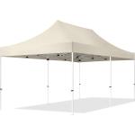 TOOLPORT Easy up Partytent 3x6m Hoogwaardig polyester 300 g/m² crème waterdicht Easy Up Tent, Pop Up Partytent, Harmonicatent, Vouwtent