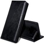 Zwarte Leren Samsung Galaxy Note 9 Hoesjes type: Wallet Case 