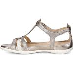 Grijze Ecco Metallic Gladiator sandalen  in maat 42 met Gespsluiting in de Sale voor Dames 