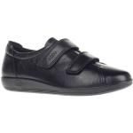 Zwarte Rubberen Ecco Soft Klittenband schoenen  in maat 36 met Hakhoogte tot 3cm met Klittenbandsluitingen in de Sale voor Dames 