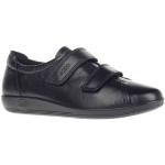 Zwarte Rubberen Ecco Soft Klittenband schoenen  in maat 41 met Hakhoogte tot 3cm met Klittenbandsluitingen in de Sale voor Dames 