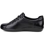 ECCO Hoge sneakers Soft 2.0 Tie Tie Tie Tie Damessneaker, zwart met zwarte zool, 39 EU