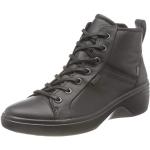 Zwarte Rubberen Ecco Soft 7 Sleehak laarzen  in 38 met Vetersluitingen voor Dames 