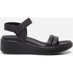 Zwarte Rubberen Ecco Flowt Sleehak sandalen  in maat 37 voor Dames 