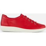 Rode Nubuck Ecco Soft Damessneakers  in maat 36 