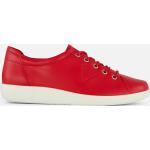 Rode Nubuck Ecco Soft Damessneakers  in maat 41 